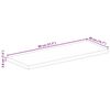 vidaXL Tischplatte 80x40x3,8 cm Rechteckig Massivholz Akazie