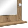 vidaXL Waschtischspiegel Rechtwinklig Artisan-Eiche 70 x 50 x 18 cm
