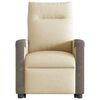 vidaXL Relaxsessel mit Aufstehhilfe Creme Stoff