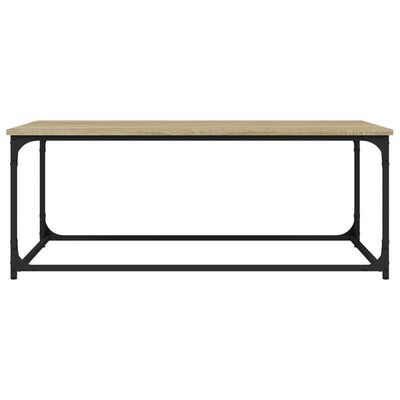 vidaXL Couchtisch Sonoma Eiche 102x50x40 cm Holzwerkstoff und Eisen