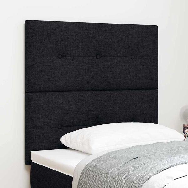 vidaXL Kopfteil mit Kopfteil Schwarz 100 cm Kunstleder