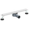 vidaXL 360&deg; Duschablauf mit slim Modell Silber 50 cm Edelstahl 304