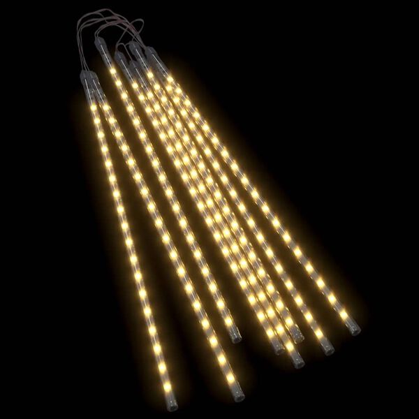 vidaXL LED Meteor-Lichter 8 Stk. 50 cm Warmwei&szlig; 288 LEDs