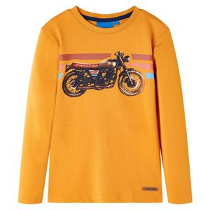 vidaXL Kinder-Langarmshirt Ocker 92