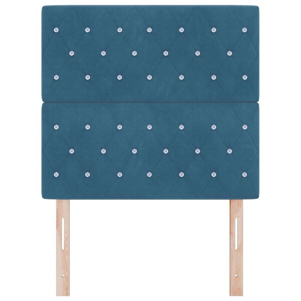 vidaXL Kopfteil mit Kopfteil Dunkelblau 90 cm Kunstleder