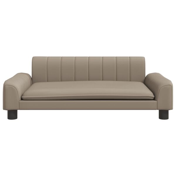 vidaXL Kindersofa Cappuccino 90x53x30 cm Kunstleder