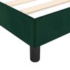 vidaXL Bettgestell ohne Matratze Dunkelgr&uuml;n 140x200 cm Samt