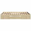 vidaXL Bettgestell ohne Matratze Sonoma-Eiche 140x200 cm Holzwerkstoff