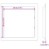 vidaXL Zugangspanels 2 pcs Wei&szlig; 20 x 20 cm ABS Kunststoff
