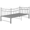 vidaXL Ausziehsofa Bettgestell Grau Metall 90x200 cm