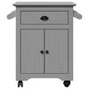 vidaXL K&uuml;chenwagen BODO Grau 72x45x80 cm
