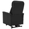 vidaXL Massagesessel mit Aufstehhilfe Schwarz Kunstleder