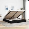 vidaXL Ottoman-Bett ohne Matratze Schwarz 160x200 cm Stoff