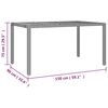 vidaXL 5-tlg. Garten-Bistro-Set mit Kissen Schwarz Poly Rattan