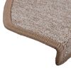 vidaXL Stufenmatten 20 Stk. 65x24x4 cm Hellbraun Halbrund Gro&szlig;