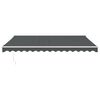 vidaXL Markise Einziehbar Anthrazit 4x3 m Stoff und Aluminium