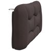 vidaXL Kopfteil-Kissen "Hvar" Dunkelbraun 160 cm Stoff