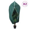 vidaXL Wintervlies mit Rei&szlig;verschluss 2 Stk. 70 g/m&sup2; 1x1,55 m