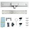 vidaXL Duschabfluss mit Liniendesign Silber 80 cm Edelstahl 304