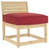 vidaXL Kissen Weinrot 60 x 60 x 12 cm Oxford-Stoff