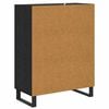 vidaXL Sideboard Schwarz Eichen-Optik 69,5 x 34 x 90 cm Holzwerkstoff