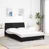 vidaXL Bettgestell ohne Matratze "Hanko" Schwarz 120x200 cm Stoff