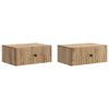 vidaXL Wandmontierter Nachttisch 2 Stk. Artisan-Eiche