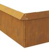 vidaXL Schneckenzauns 12 pcs Rostig Wetterfeststahl
