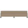 vidaXL Bettrahmen mit Matratze Cappuccino 90 x 190 cm Stoff