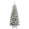 vidaXL K&uuml;nstlicher Weihnachtsbaum mit 300 LEDs mit St&auml;nder Wei&szlig; 240 cm