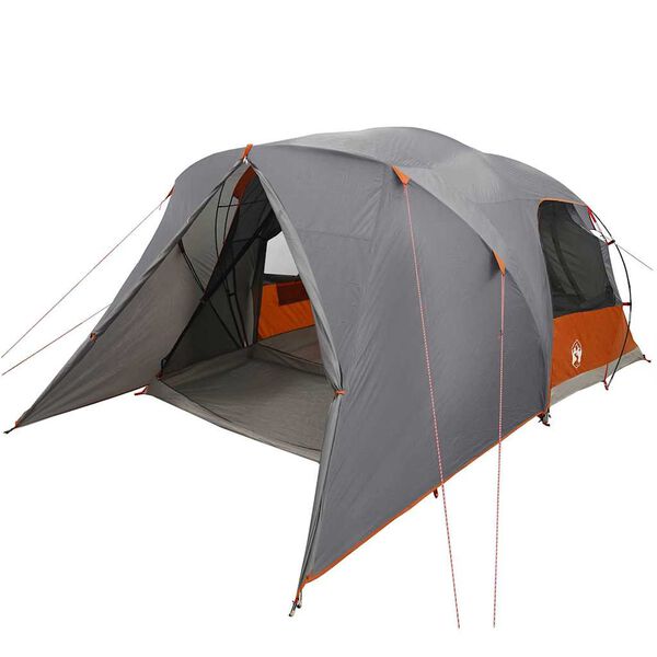 vidaXL Kuppelzelt mit Dach Grau und Orange 455 x 252 x 178 cm