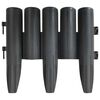 vidaXL Rasenkanten 36 Stk. Anthrazit 10 m PP
