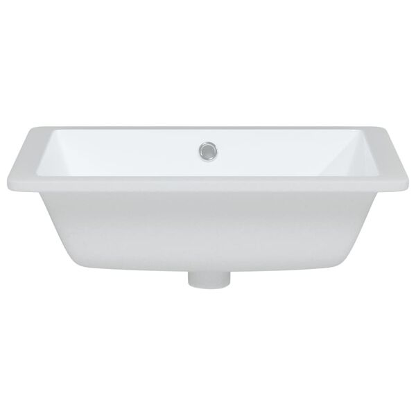 vidaXL Waschbecken Wei&szlig; 50x40,5x18,5 cm Rechteckig Keramik