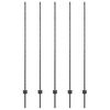 vidaXL Zaunpfosten 5 pcs Grau 160 cm Stahl