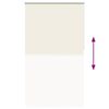 vidaXL Verdunkelungsrollo Cremewei&szlig; 120x210cm Stoffbreite 116,6cm