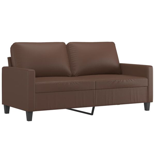 vidaXL 2-Sitzer-Sofa Braun 140 cm Kunstleder