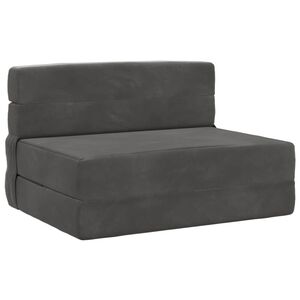 vidaXL Klappsofa Bett Dunkelgrau 70 x 80 x 60 cm Stoff