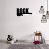 Homemania Wanddekoration Worte 50x25 cm Stahl Schwarz