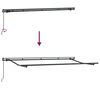 vidaXL Einziehbare Markise Anthrazit 400 x 200 cm Stoff