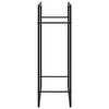 vidaXL Brennholzregal Mattschwarz 80x28x86 cm Stahl