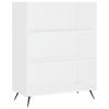 vidaXL Highboard Wei&szlig; 69,5x34x180 cm Holzwerkstoff