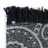 vidaXL Kelim-Teppich Baumwolle 120x180 cm mit Muster Grau