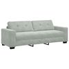 vidaXL Sofa Set 3 pcs Grau Samt