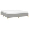 vidaXL Boxspringbettgestell Hellgrau 160x200 cm Stoff