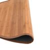 vidaXL Teppich Rund Natur 100 cm Bambus
