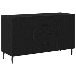 vidaXL Sideboard Schwarz Eichen-Optik 100 x 36 x 60 cm Holzwerkstoff