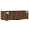 vidaXL TV-Schrank mit LED-Leuchten Braun Eichen-Optik 75x35,5x25 cm
