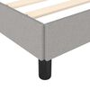 vidaXL Bettgestell ohne Matratze Hellgrau 90x190 cm Stoff