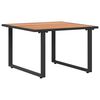 vidaXL Couchtisch Schwarz und Braun 55 x 55 x 35 cm