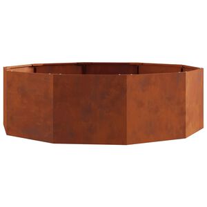 vidaXL Pflanzk&uuml;bel Rostig 120 x 120 x 35 cm Wetterfeststahl